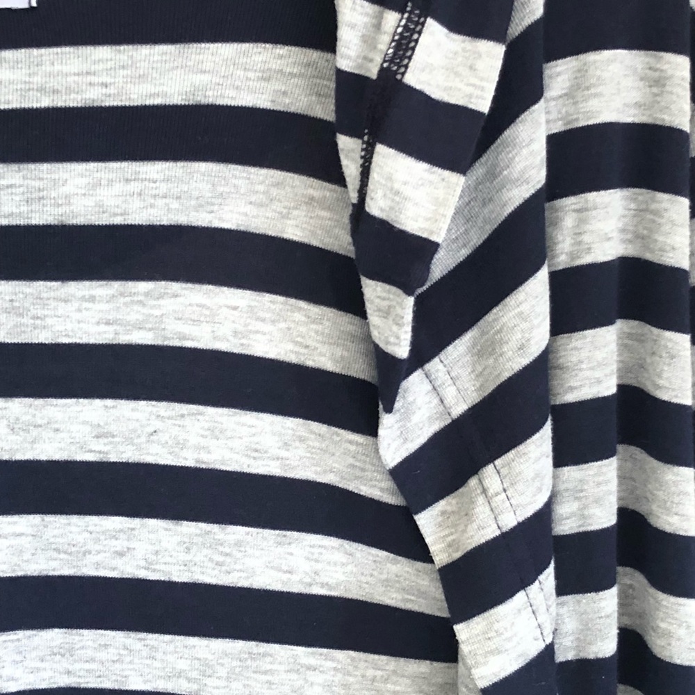 Michael Stars Open Hooded Cardigan stripe Women’s - Picture 3 of 6